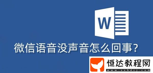 微信語音沒聲音怎么回事
