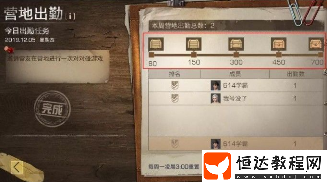 明日之后營(yíng)地出勤任務(wù)獎(jiǎng)勵(lì)詳解：金條、技能點(diǎn)、營(yíng)地貢獻(xiàn)等你拿