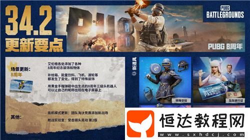 吃雞有你-PUBG34.2版本更新-八周年慶典開啟