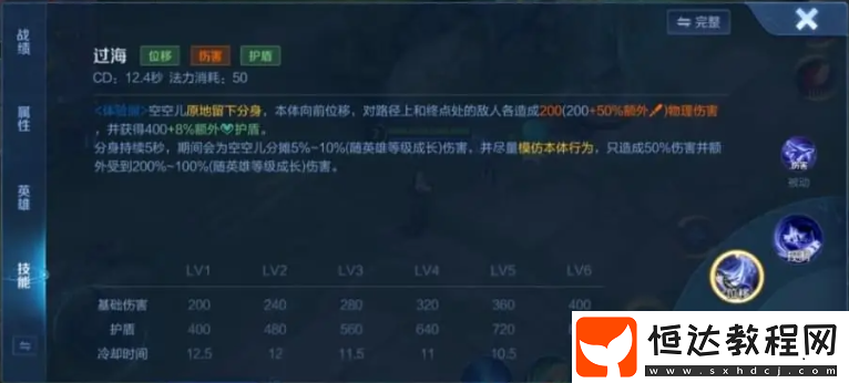 空空兒技能機制解析