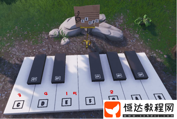 堡壘之夜第七賽季第二周任務攻略：歡樂公園與孤獨小屋鋼琴樂譜演奏指南