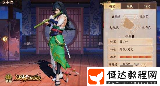 決戰(zhàn)平安京萬年竹新皮膚夜風行云獲取方式及售價介紹，11月23日上線