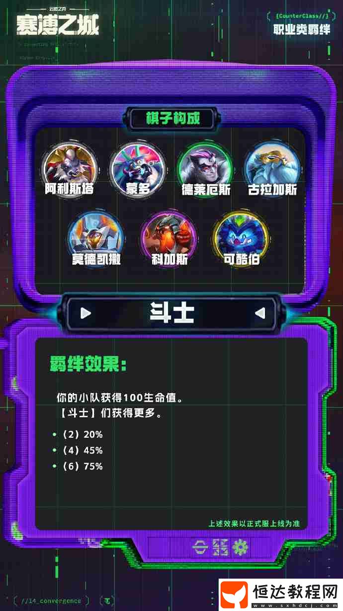 云頂之弈s14職業(yè)羈絆一覽