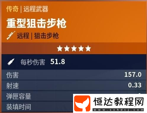 堡壘之夜巴雷特狙擊槍使用技巧攻略及屬性全解析