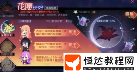 永遠(yuǎn)的7日之都中秋節(jié)活動(dòng)攻略：桂花酒獲取與水壺養(yǎng)料刷法詳解