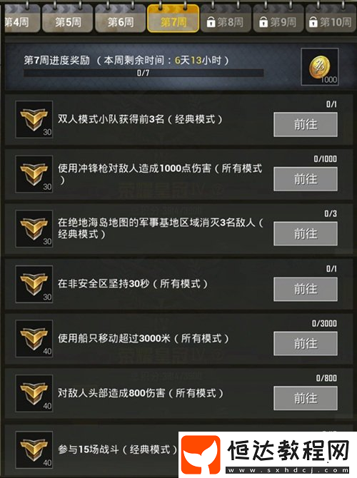 絕地求生刺激戰(zhàn)場S3賽季第七周任務攻略：雙人模式前3名、沖鋒槍傷害1000點、軍事基地消滅3名敵人