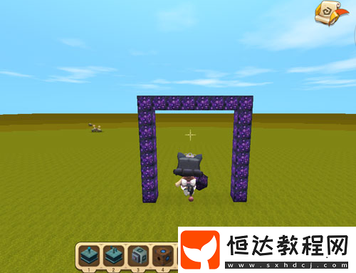 迷你世界雙人搖搖椅制作教程：豪華型轉(zhuǎn)軸方塊搖椅步驟詳解