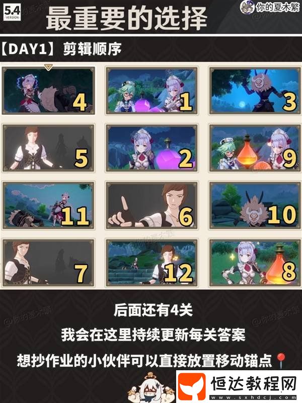 原神剪影輯幀全關(guān)卡活動(dòng)攻略