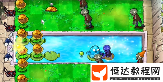 植物大戰(zhàn)僵尸雜交版泳池防守第3關(guān)攻略