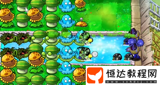 植物大戰(zhàn)僵尸雜交版泳池防守第2關(guān)攻略