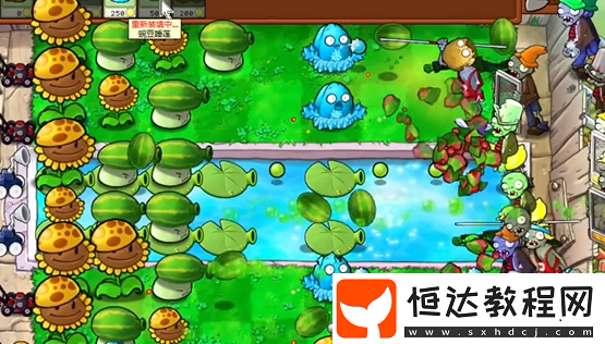植物大戰(zhàn)僵尸雜交版泳池防守第1關攻略