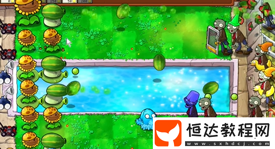 植物大戰(zhàn)僵尸雜交版泳池防守第1關攻略
