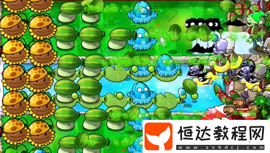 植物大戰(zhàn)僵尸雜交版泳池防守第4關(guān)攻略