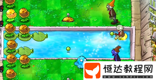 植物大戰(zhàn)僵尸雜交版泳池防守第4關(guān)攻略