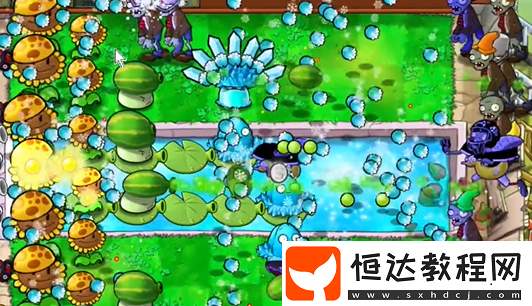 植物大戰(zhàn)僵尸雜交版泳池防守第4關(guān)攻略