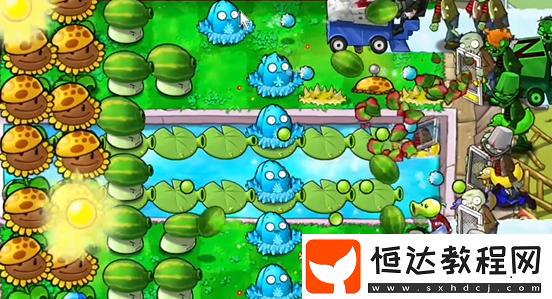 植物大戰(zhàn)僵尸雜交版泳池防守第5關(guān)攻略