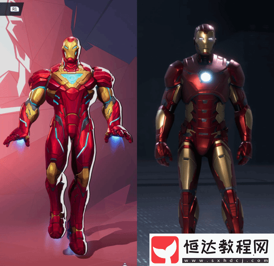 漫威爭鋒與漫威復(fù)仇者聯(lián)盟建模對比