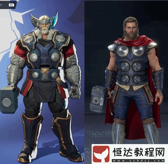 漫威爭鋒與漫威復(fù)仇者聯(lián)盟建模對比