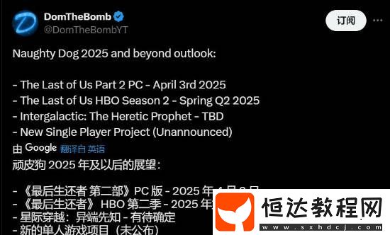 頑皮狗未來作品前瞻