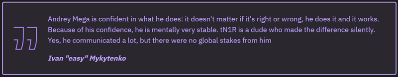 前隊友眼中的tN1R